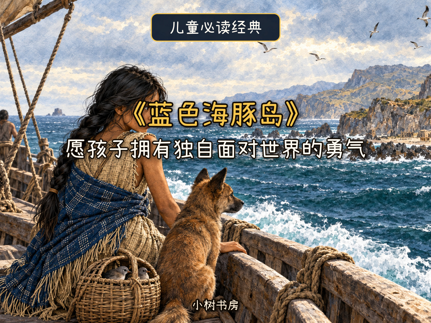 等船的日子里,一个人怎么把生活过下去?|读《蓝色海豚岛》视频封面